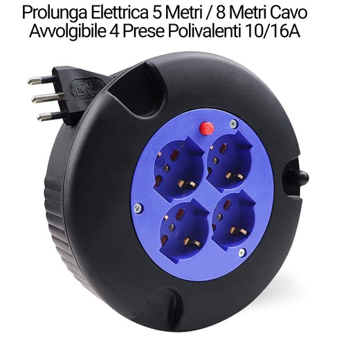 Prolunga elettrica metri 8 - elettrica,