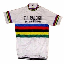 Maglia ciclismo uomo retrò team raleigh maglia bicicletta ciclismo top ciclismo