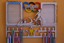 Porta Medaglie Parete Legno