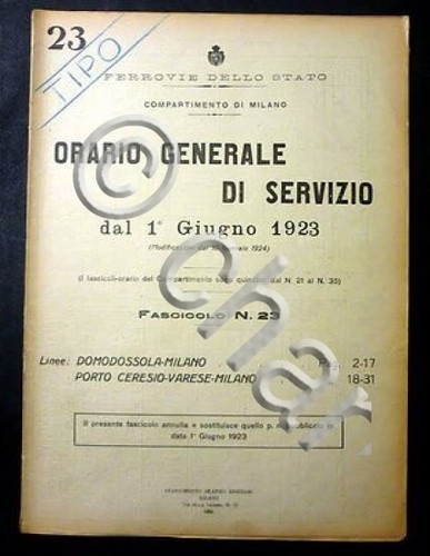 Ferrovie orario generale - orario,