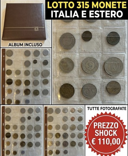 Lotto 315 monete italia - ⁠lotto,