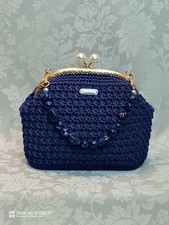 Borse donna lavorate a uncinetto. Borsa clutch. Fatta a mano. Borsa donna.