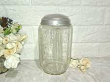  ANTICO CONTENITORE DROGHERIA CARAMELLE VETRO   HCM20DIAM10 COPERCHIO ALLUMINIO 