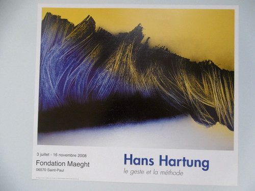 Hartung hans affiche originale - hartung,