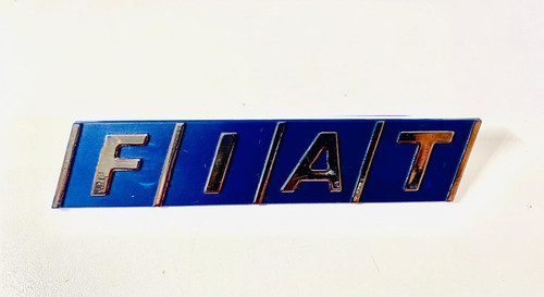 Fregio fiat scritta blu logo - fregio,