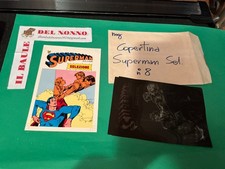 PROVA DI STAMPA COPERTINA SUPERMAN selezione N. 8 con negativi edizione CENISIO