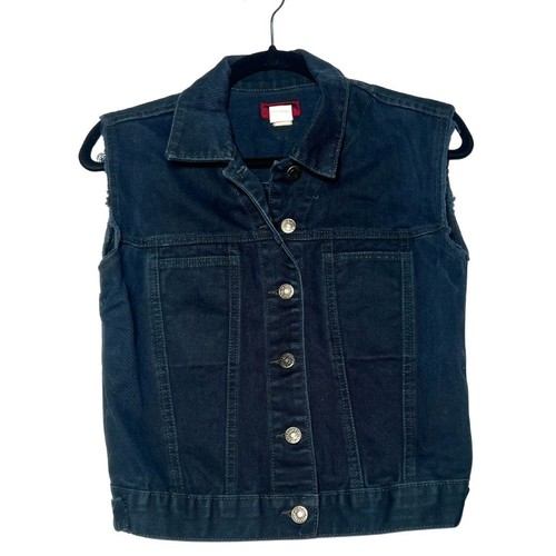 Gilet biker vintage - , denim