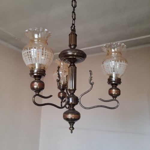 Lampadario ottone a - lampadario, in