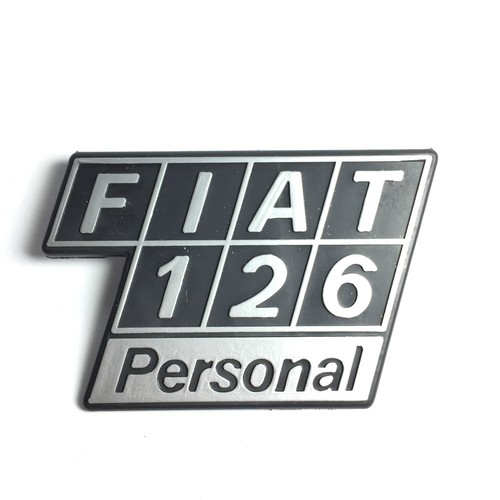 Fiat 126 personal targhetta - fiat,