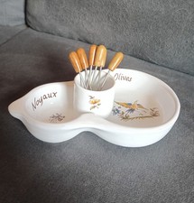 Portaolive In Terracotta bianca vintage ciotole stuzzichini aperitivo Forchettin