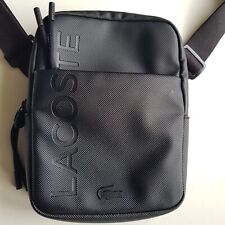 Sacoche Zippée Noire Lacoste