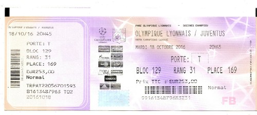 Biglietto olympique lione - lione,