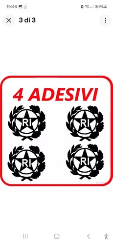 Adesivo targa auto - adesivo, ri