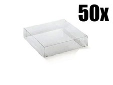 50 PZ Scatola trasparente pvc