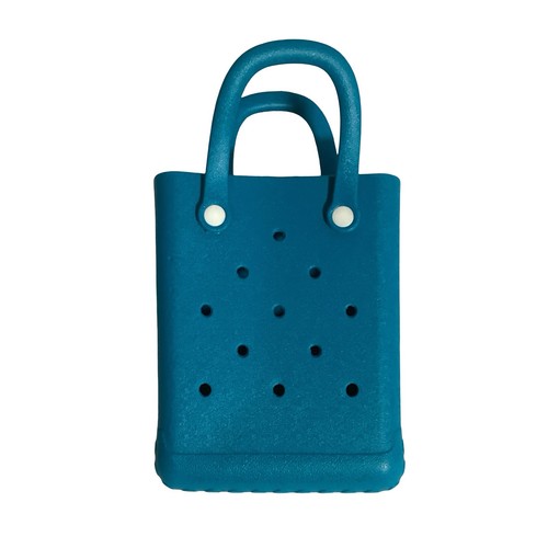 Borsa tote blu impermeabile