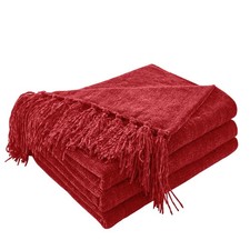 Chenille Throw Blanket for