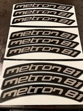 Decalcomanie ricambio ruote Vision Metron 81 nuove