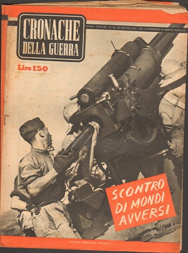 Rivista cronache della - rivista, guerra
