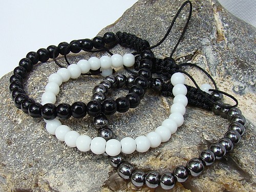 Set bracciali donna macramè - set,