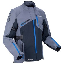 GIACCA JACKET MOTO BERING OXYGEN LAMINATA IMPERMEABILE NERO GRIGIO BLU TG M