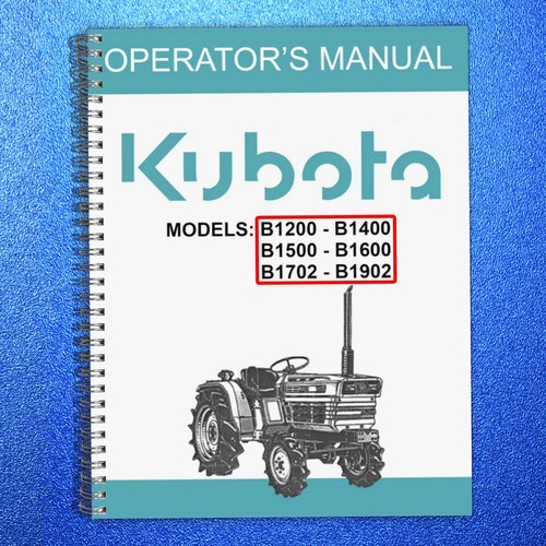 Kubota b1200 b1400 b1500 - kubota, b1600