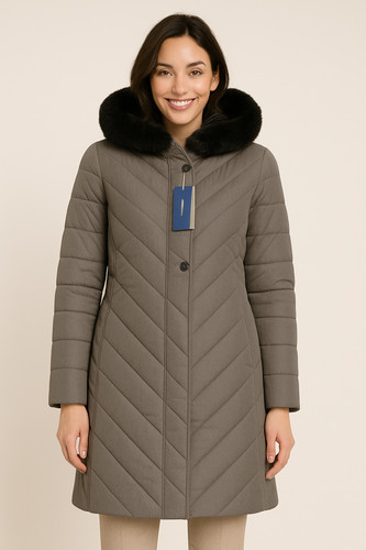 Giaccone donna conformato zip - conformato,