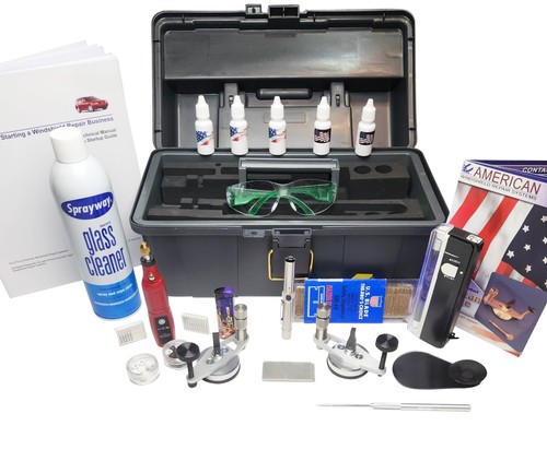 Windshield repair kit complete - kit,