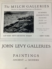 Stampa gallerie d'arte pubblicità 1925 originale rara antica NYC Milk 47° Ritschel Levy