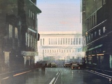 AGOSTINO CANCOGNI - PER LE VIE DI ROMA - Olio su Tavola cm 30x40 - URBAN