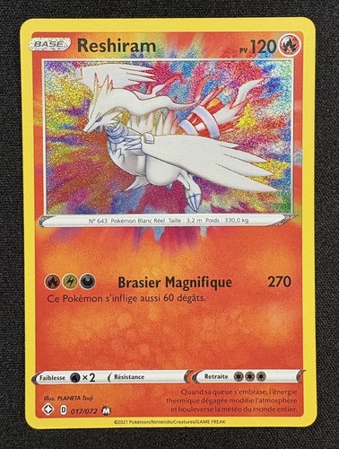 Carte pokémon reshiram - :,