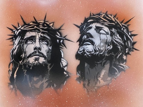 001 jesus stencil - jesus,