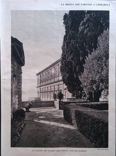 Stampa del 1928 reggia farnese - del,