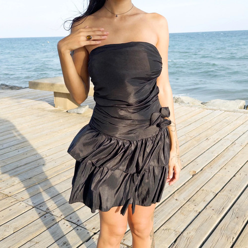 Mini abito nero vintage - , senza