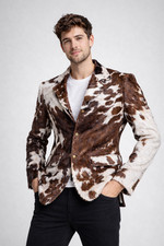 Blazer uomo pelle bovina -