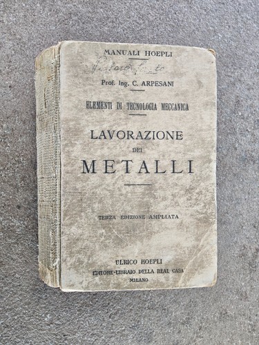Manuale hoepli lavorazione - manuale,
