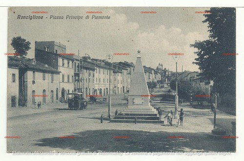 Cartolina ronciglione piazza - cartolina,