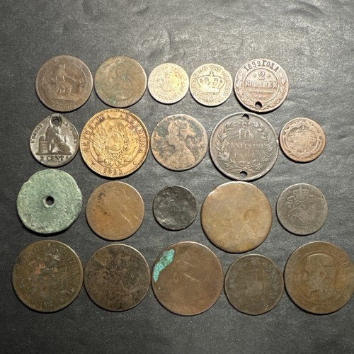 Vecchia collezione monete 1800