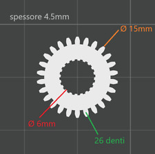 Ingranaggi di ricambio per HP Photosmart C5180 carica carta (3 PEZZI)