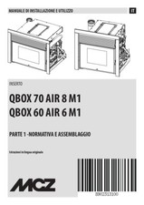 Manuale istruzioni installazione caldaia inserto pellet MCZ QBOX 60 70