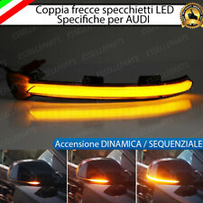 SET FRECCE SPECCHIETTI LED DINAMICHE PROGRESSIVE SCORREVOLE AUDI A4 B8 RESTYLING