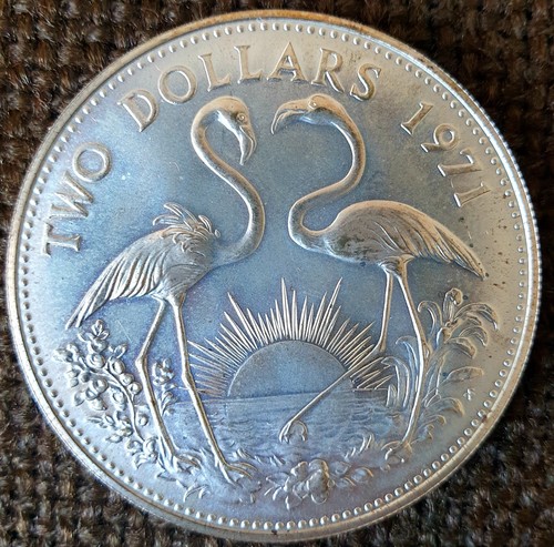 Bahamas dollari 1971 argento - bahamas,