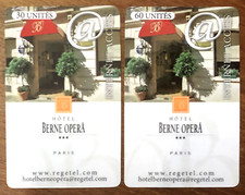 PARIS BERNE OPERA 2 CARTES