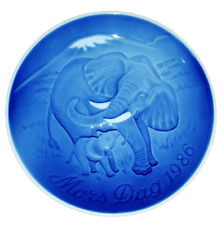 PIATTO DA COLLEZIONE IN PORCELLANA DANESE Mother's Day MAMMA 1986 VINTAGE