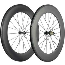 700C 88mm Profondità 23mm Larghezza Clincher Carbonio Bici Strada Ruote UD Opaco R13 Mozzi