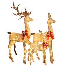 Famiglia di 3 Renne Natalizie