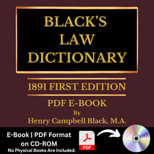 Black's Law Dictionary, First