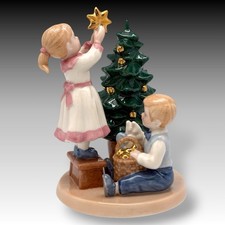 Statuina albero decorativo Royal Copenhagen Clara & Peter #150 2008 Danimarca nuova con scatola