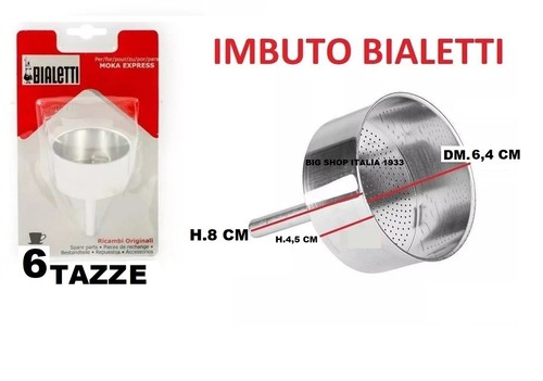 Bialetti ricambi imbuto - bialetti, 6