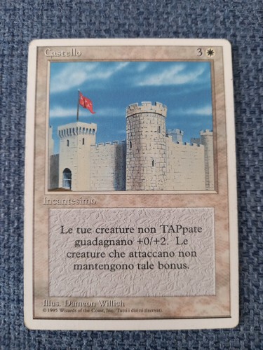 Carta card mtg magic castello - mtg,