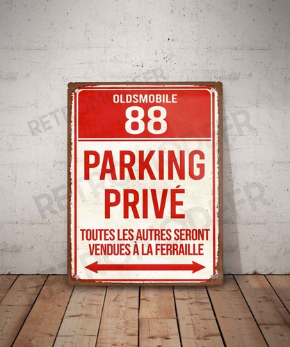 Plaque métal vintage